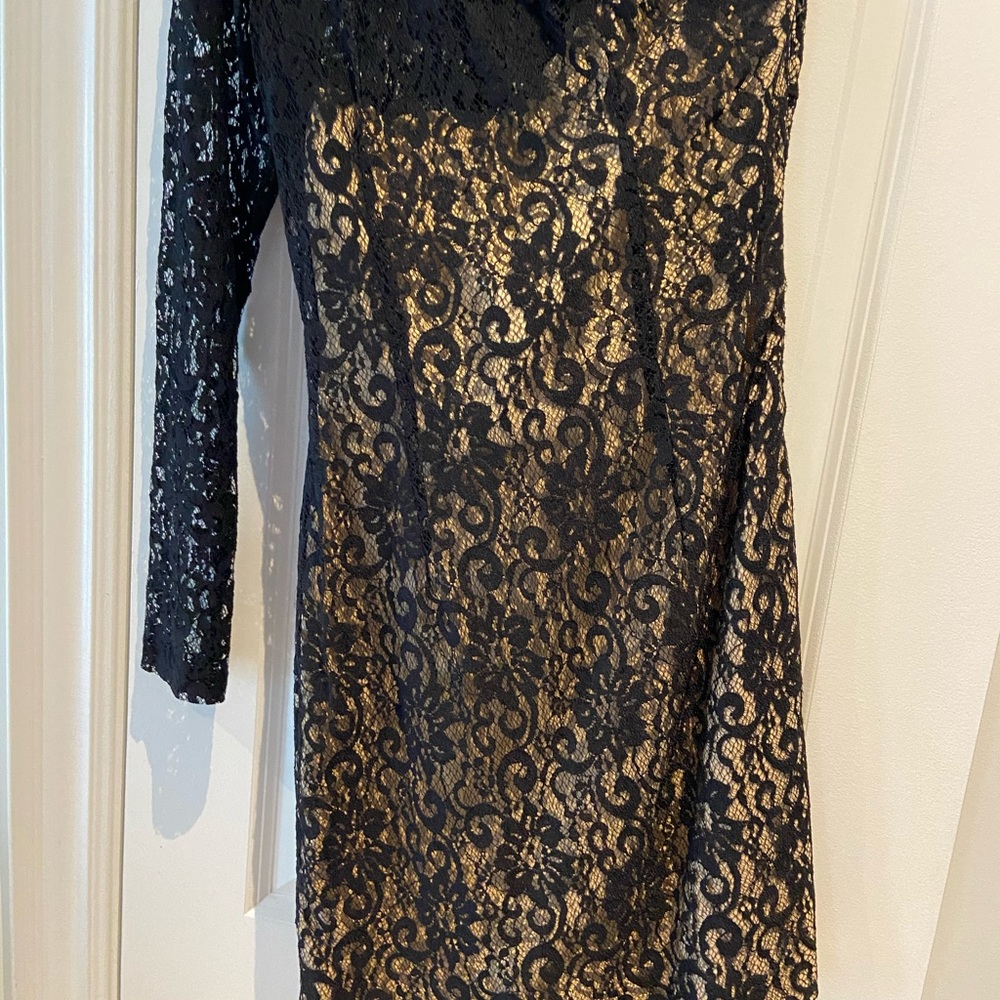 Sexy dress size S black and nude
